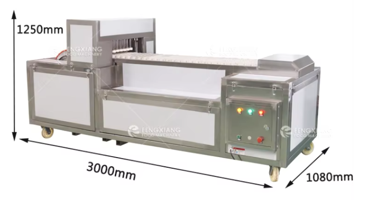 Plum Apricot Peeling Conveyor Machine 5000 Pieces Per Hour