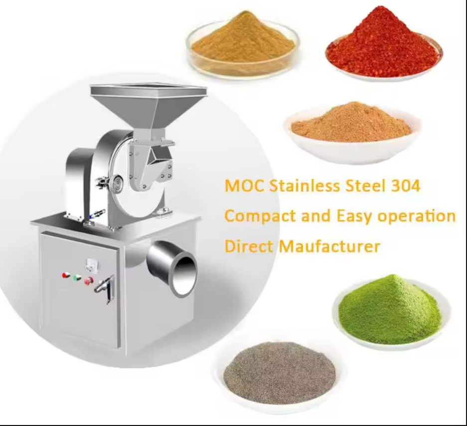 Industrial grinding machine for various powders and spices