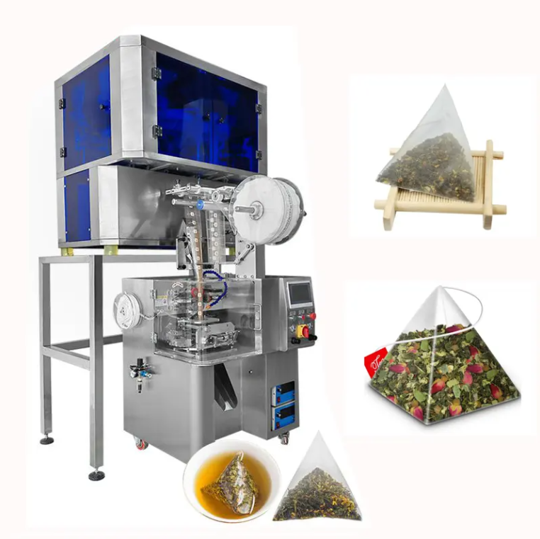 Tea pyramid packaging / Tea filling and packaging machine / Tea packaging machine