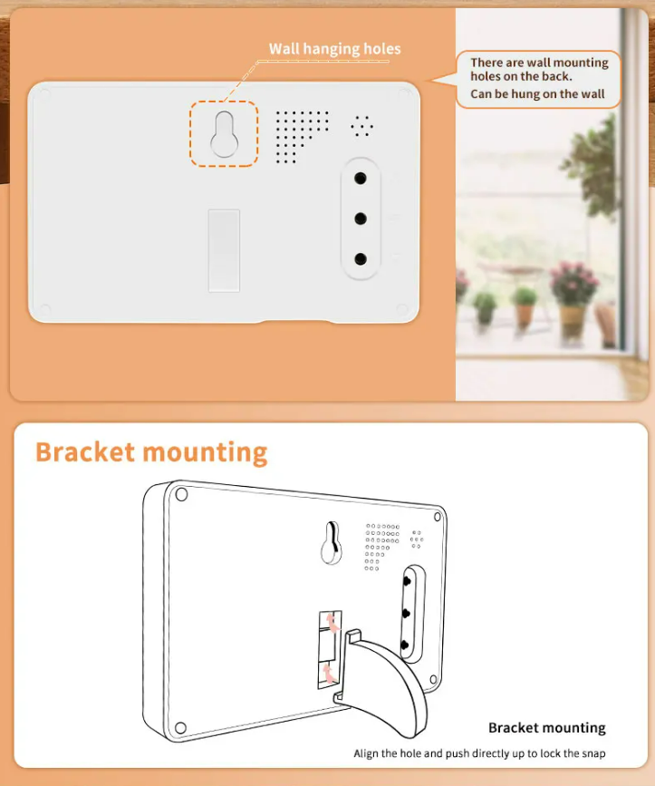 Internal temperature and humidity meter