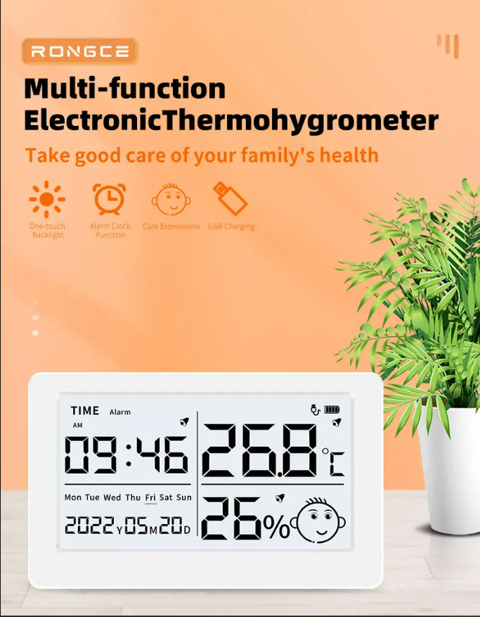 Internal temperature and humidity meter