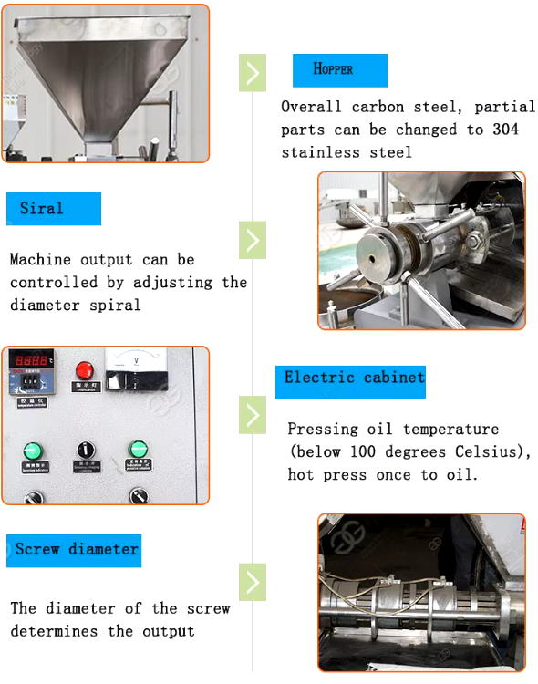 Corn, grain oil cold and hot pressing machine/ oil press machine