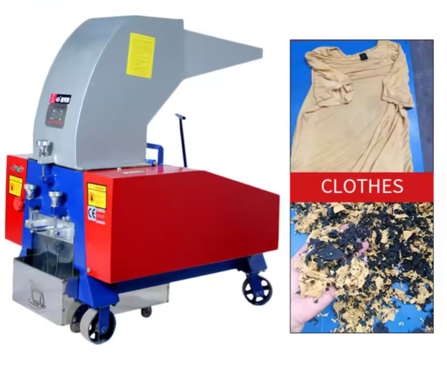 Textile waste shredder (shredder) 100-300 kg per hour